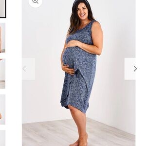 Latched Mama Labor Dress 2.0 and Headband